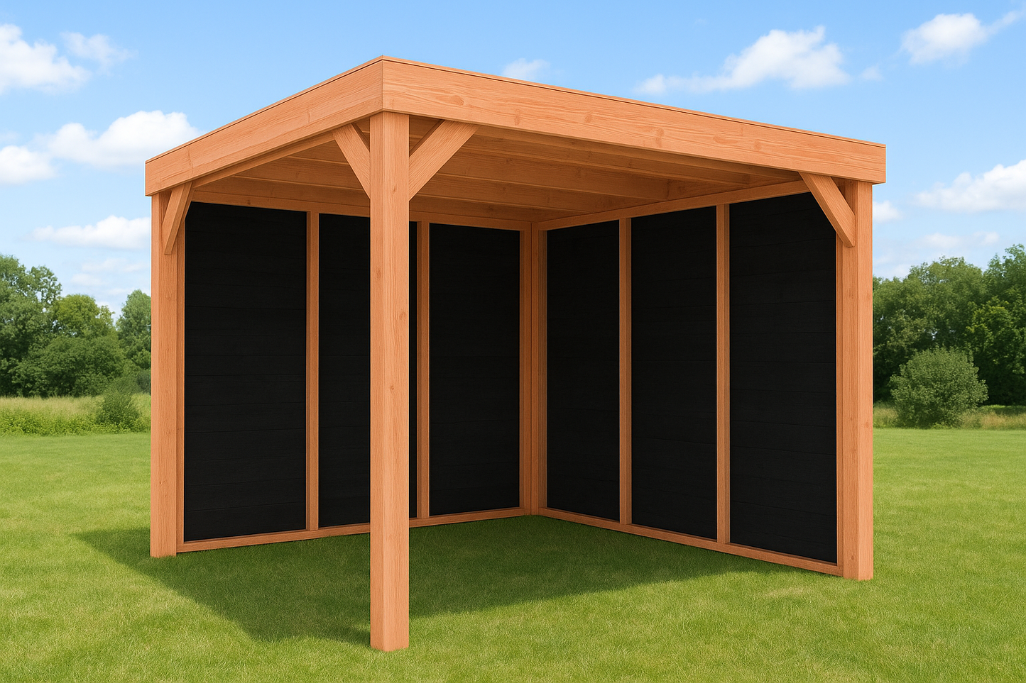 Douglas overkapping 3X3 Compleet