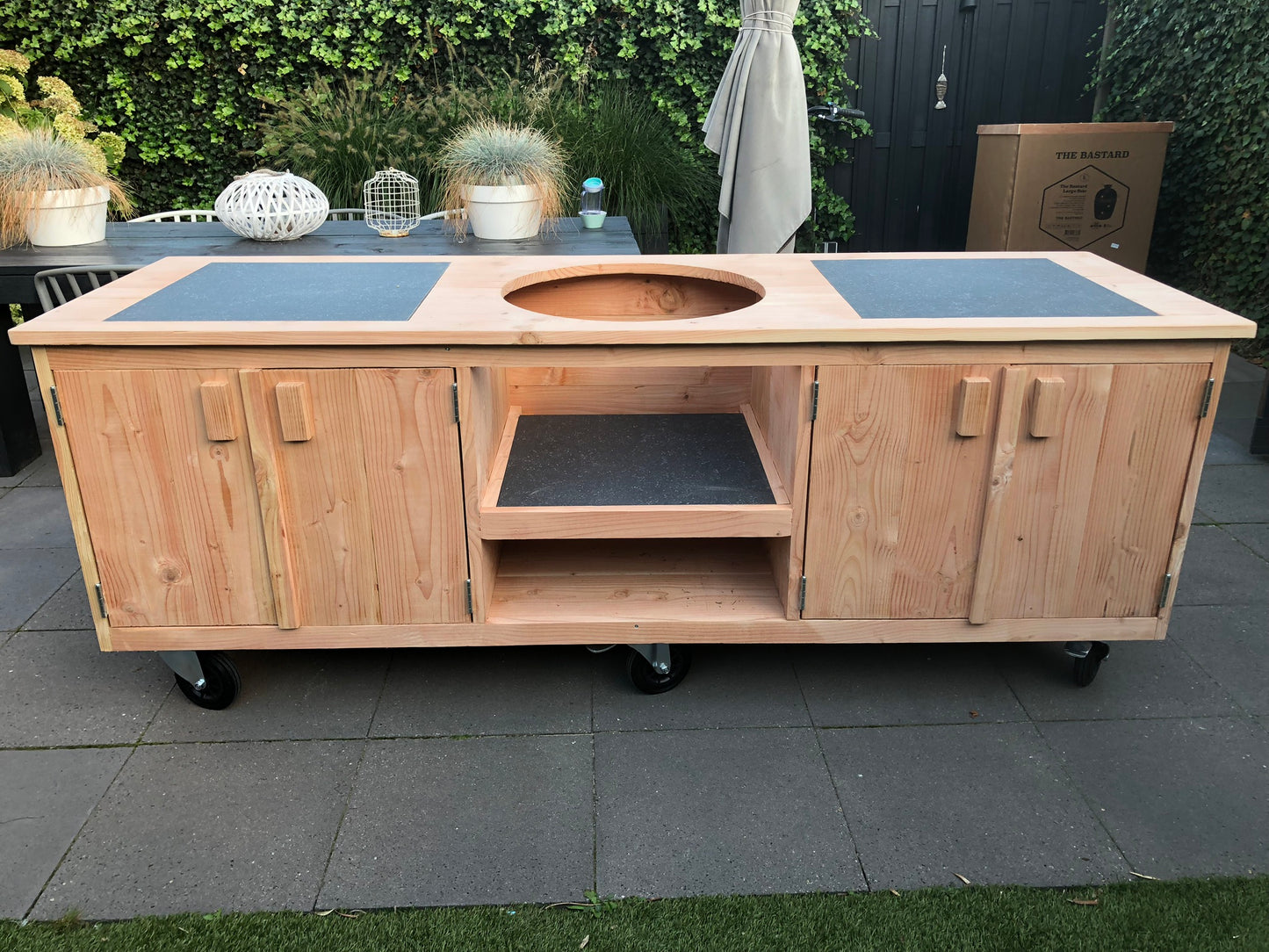 buitenkeuken XXl Douglas voor Big Green Egg XL
