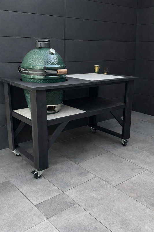 AKTIE Douglas BBQ Tafel L Green Egg 150x76x93 Black