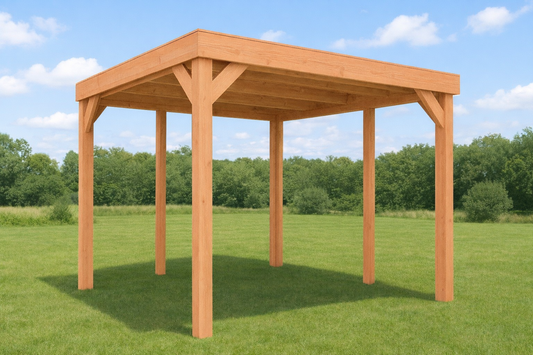 Douglas overkapping 3x3 Compleet gemonteerd